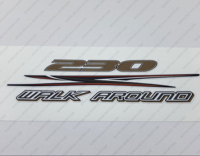 Hydra-Sports 230 Walk Around Boat Logo Decal 7.5"
